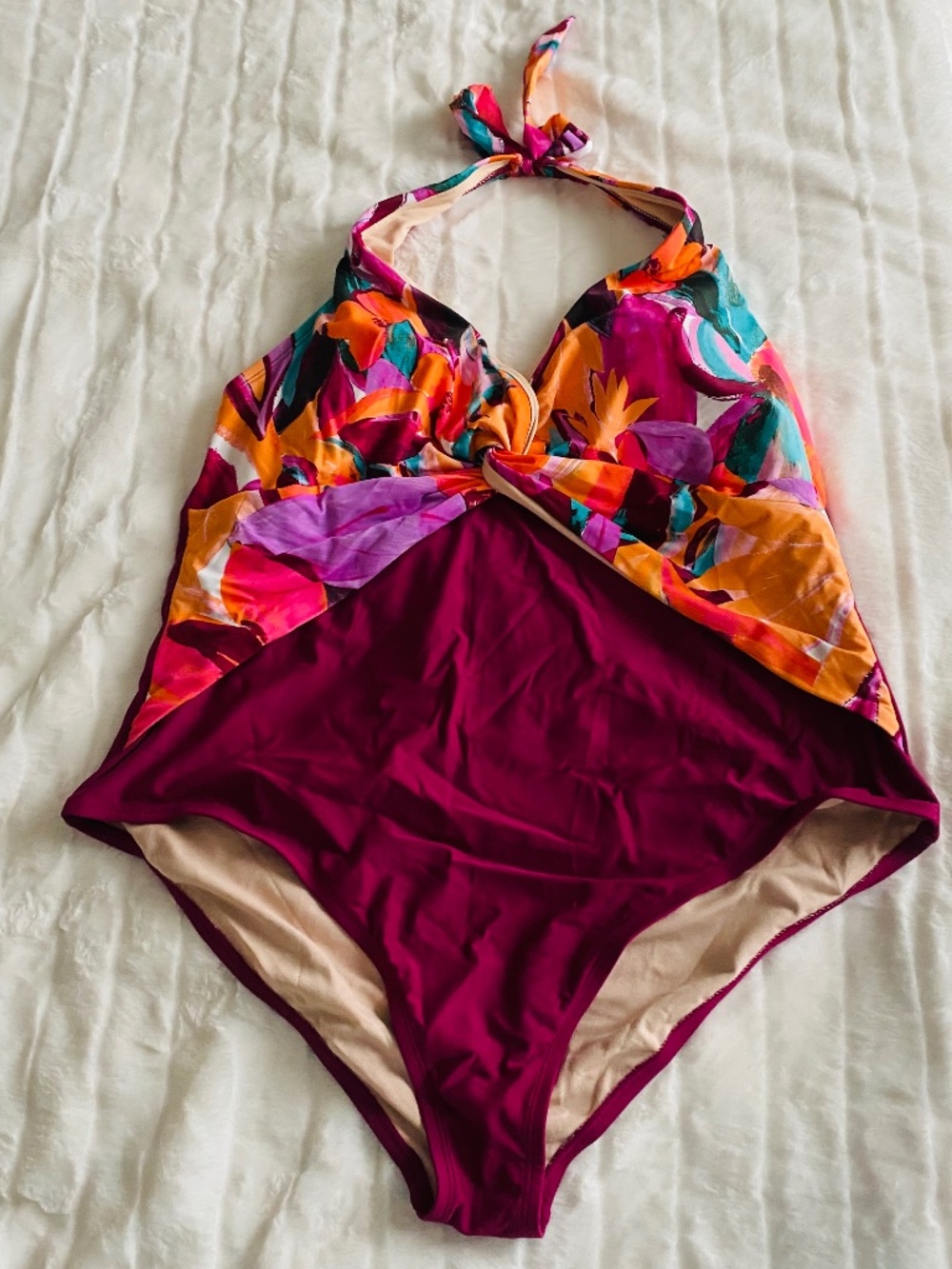 CUPSHE Plus Piece Bathing Suit Halter size 3X